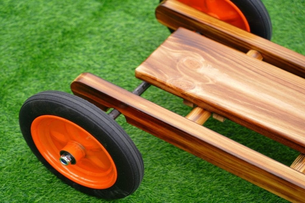 Anji Play Equipment 10pcs Kids Carbonized Wooden Rowing Set