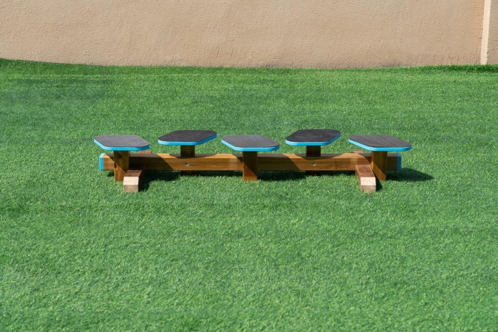 Outdoor 10Pcs Wooden Balance Beam Playset