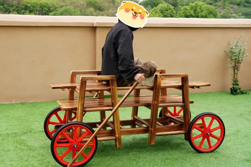 13pcs Outdoor Play Equipment Carbonized Train Combination