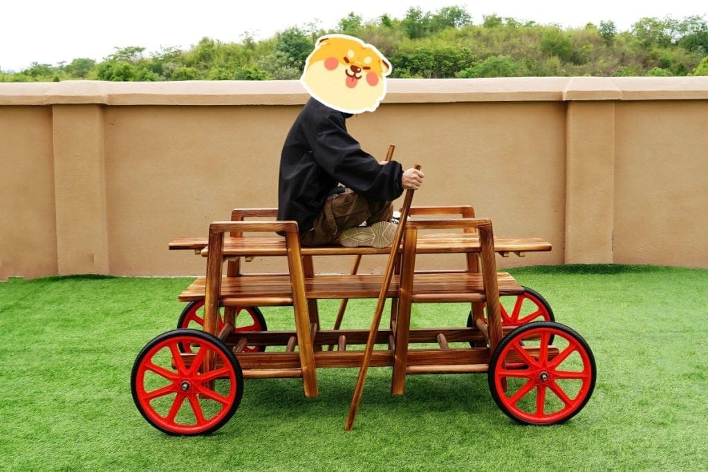 13pcs Outdoor Play Equipment Carbonized Train Combination