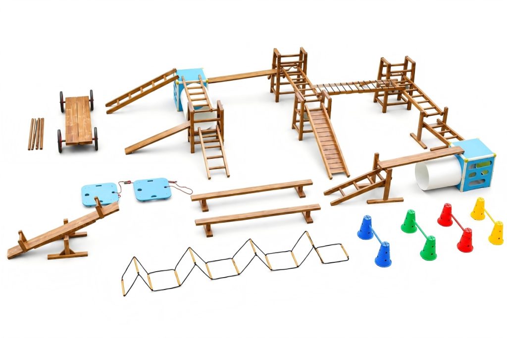 Modular Outdoor Obstacle Course Playground Equipment