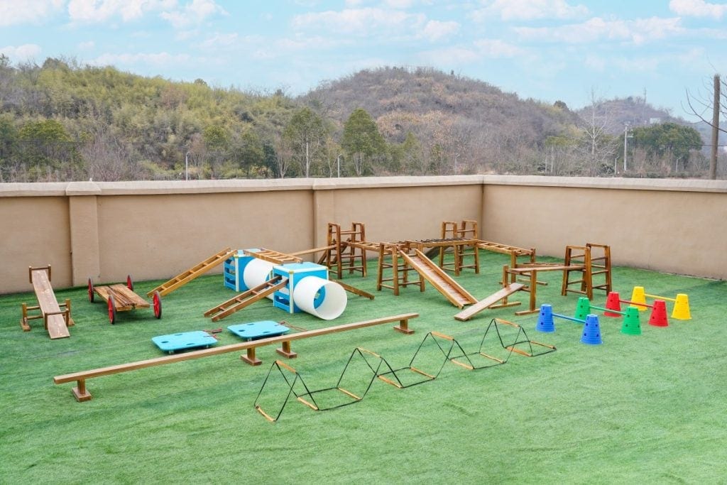 Modular Outdoor Obstacle Course Playground Equipment