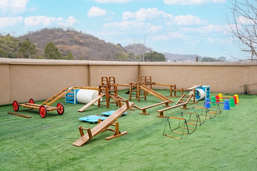 Modular Outdoor Obstacle Course Playground Equipment