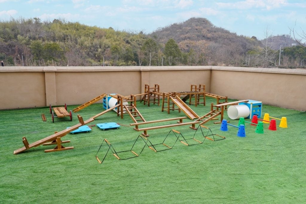 Modular Outdoor Obstacle Course Playground Equipment