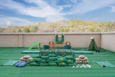 Premium kid adventure obstacle course for kindergarten gross motor training