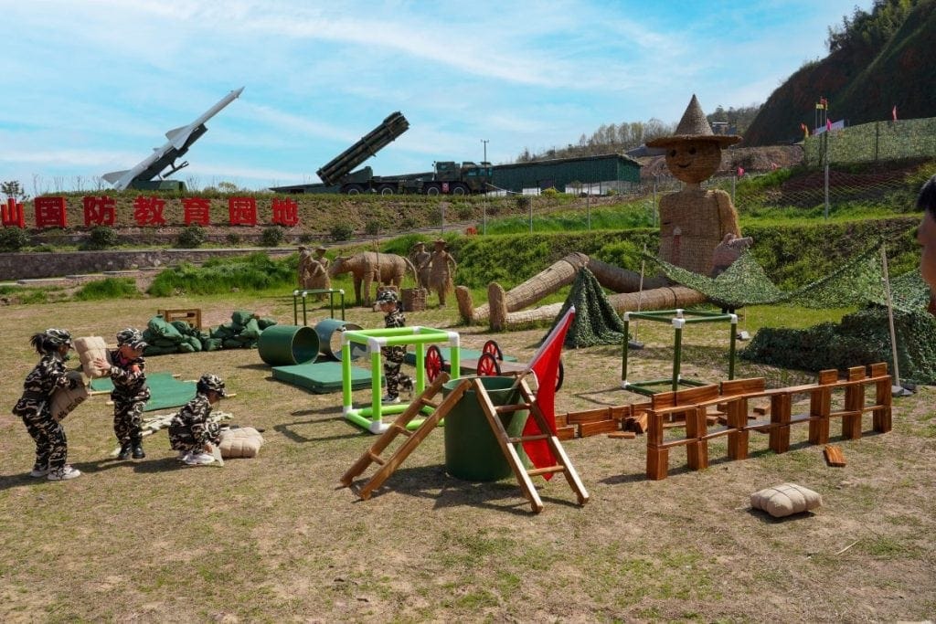 Commercial Kids Military Obstacle Course Basic Set