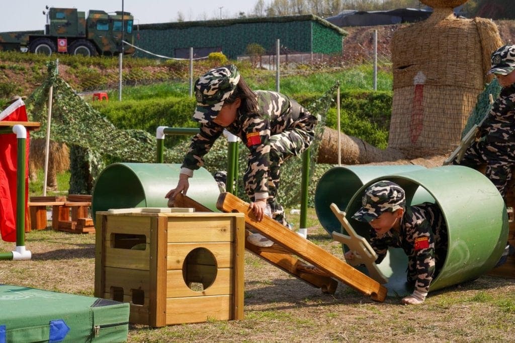 Commercial Kids Military Obstacle Course Basic Set