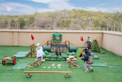 Premium outdoor obstacle course for kids strategic training set