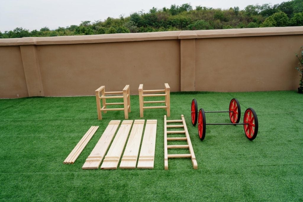 Wooden Outdoor Play Equipment for Kindergarten Daycare