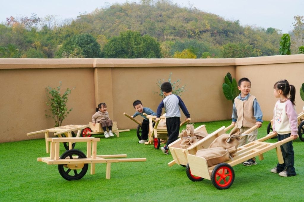 Wooden Transport and Logistics Play Set for Kids