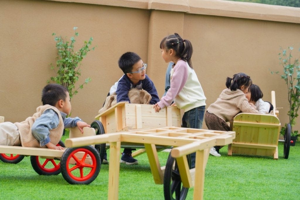 Wooden Transport and Logistics Play Set for Kids