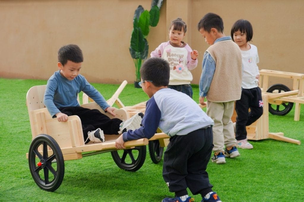 Wooden Transport and Logistics Play Set for Kids