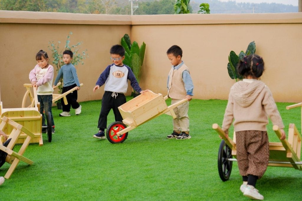 Wooden Transport and Logistics Play Set for Kids