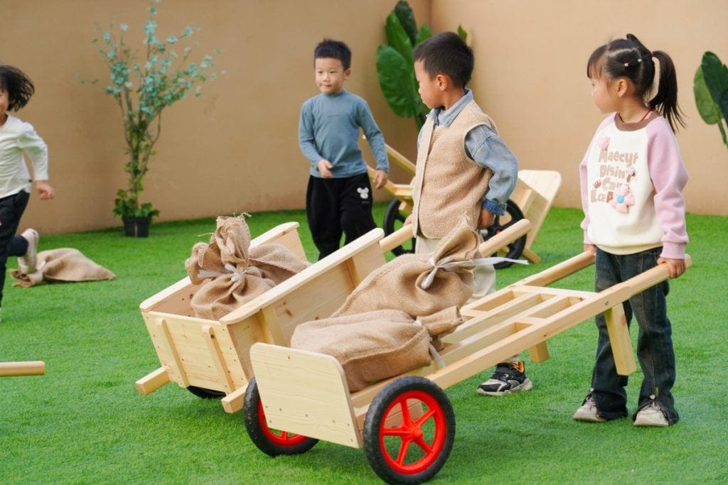 Wooden Transport and Logistics Play Set for Kids