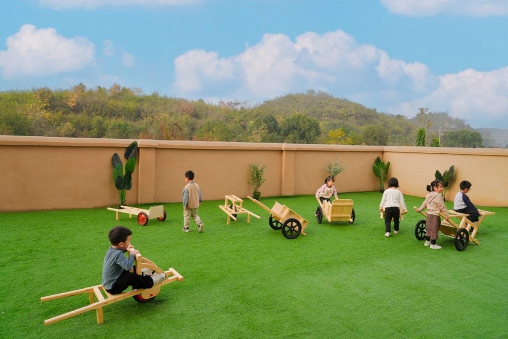 Wooden Transport and Logistics Play Set for Kids