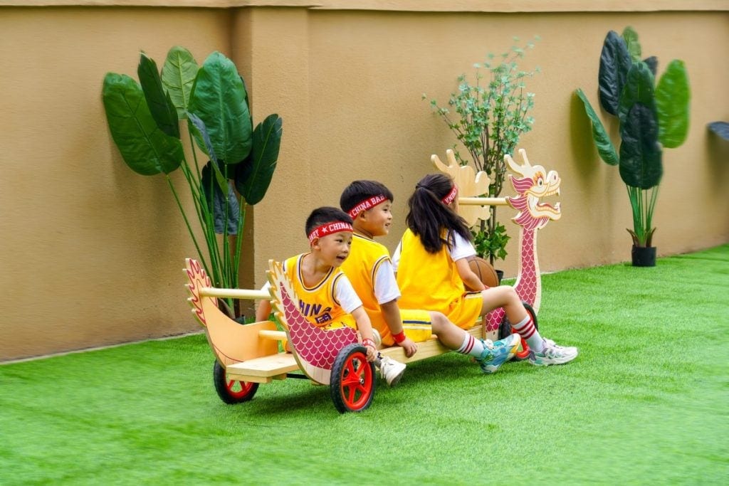 Kindergarten Land Dragon Boat Row-Car Playground Equipment