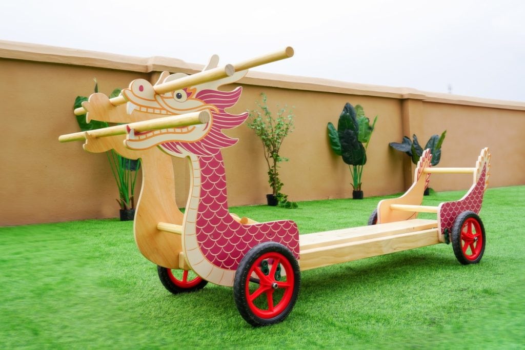 Kindergarten Land Dragon Boat Row-Car Playground Equipment
