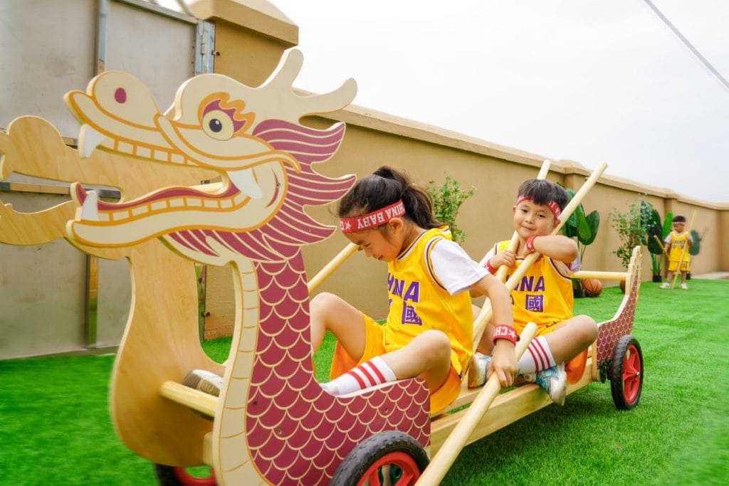 Kindergarten Land Dragon Boat Row-Car Playground Equipment