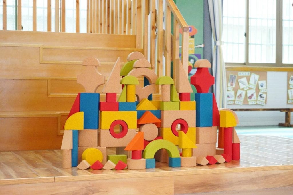 108-Piece Large Colorful Cork Building Blocks Set