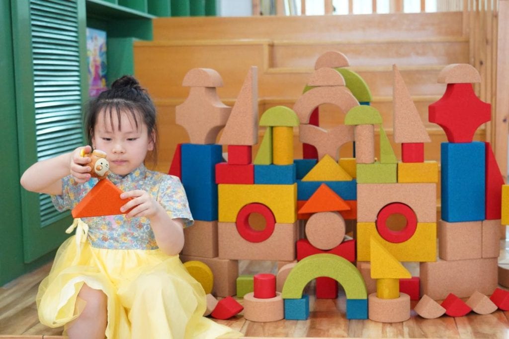 108-Piece Large Colorful Cork Building Blocks Set
