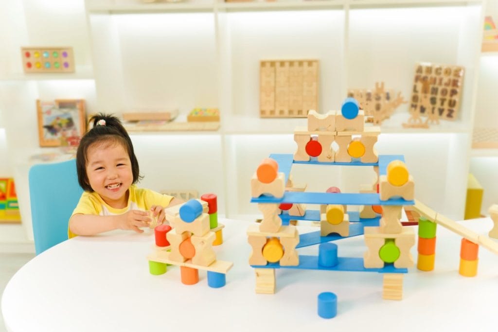134-Piece Colorful Wooden Balance & Construction Set