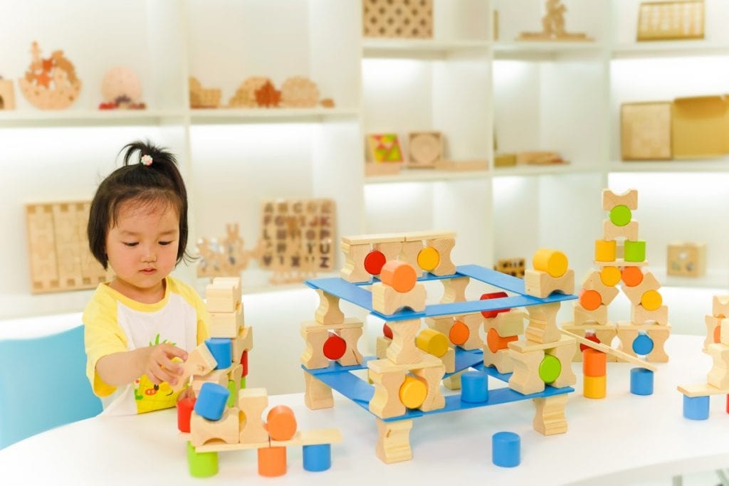134-Piece Colorful Wooden Balance & Construction Set