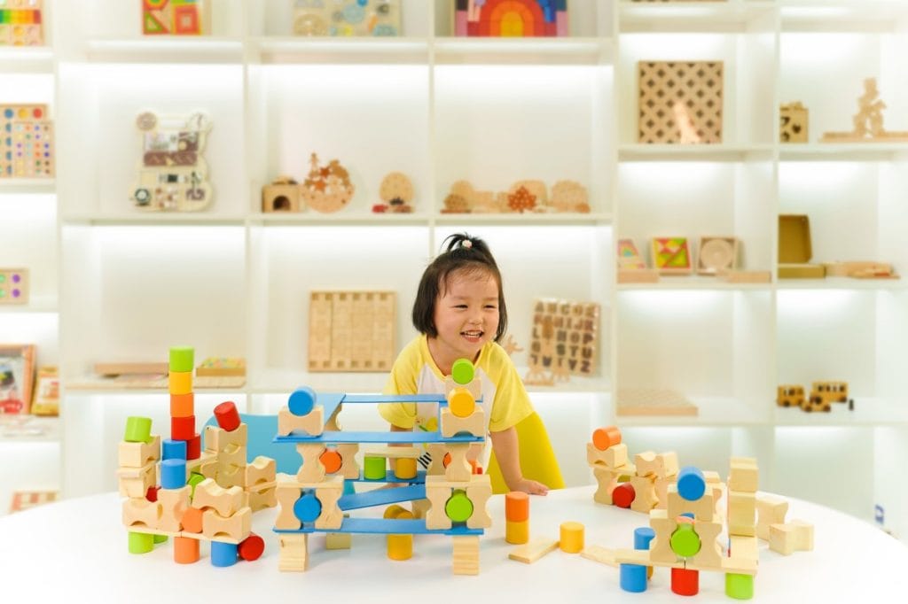 134-Piece Colorful Wooden Balance & Construction Set