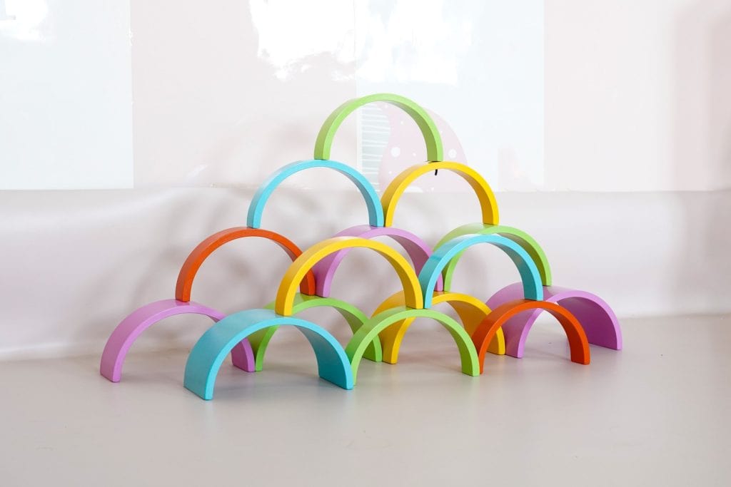15-Piece Colorful Arch & Tunnel Block Set
