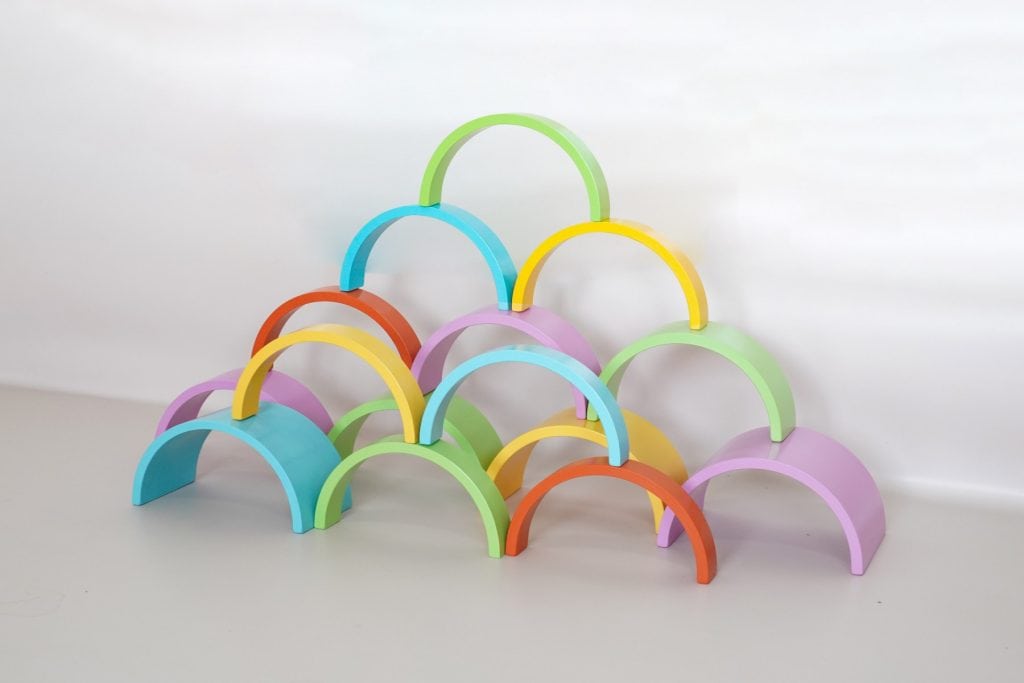 15-Piece Colorful Arch & Tunnel Block Set