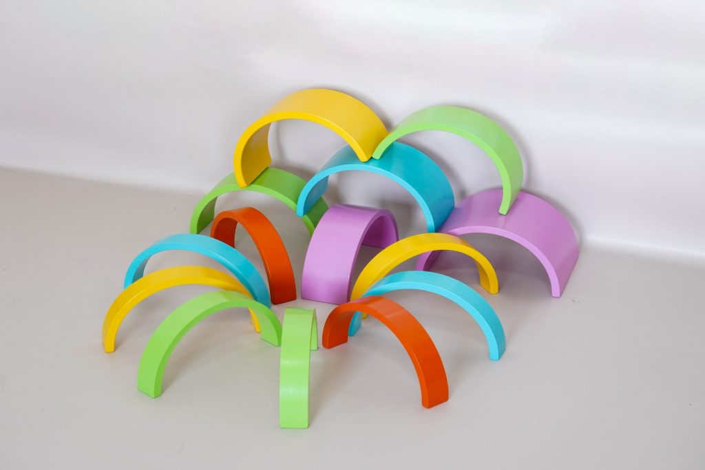 15-Piece Colorful Arch & Tunnel Block Set