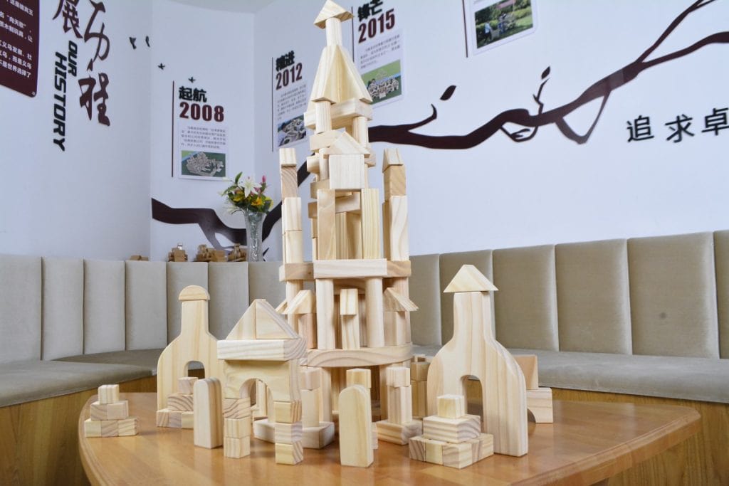 178-Piece Natural Wooden Unit Blocks Set