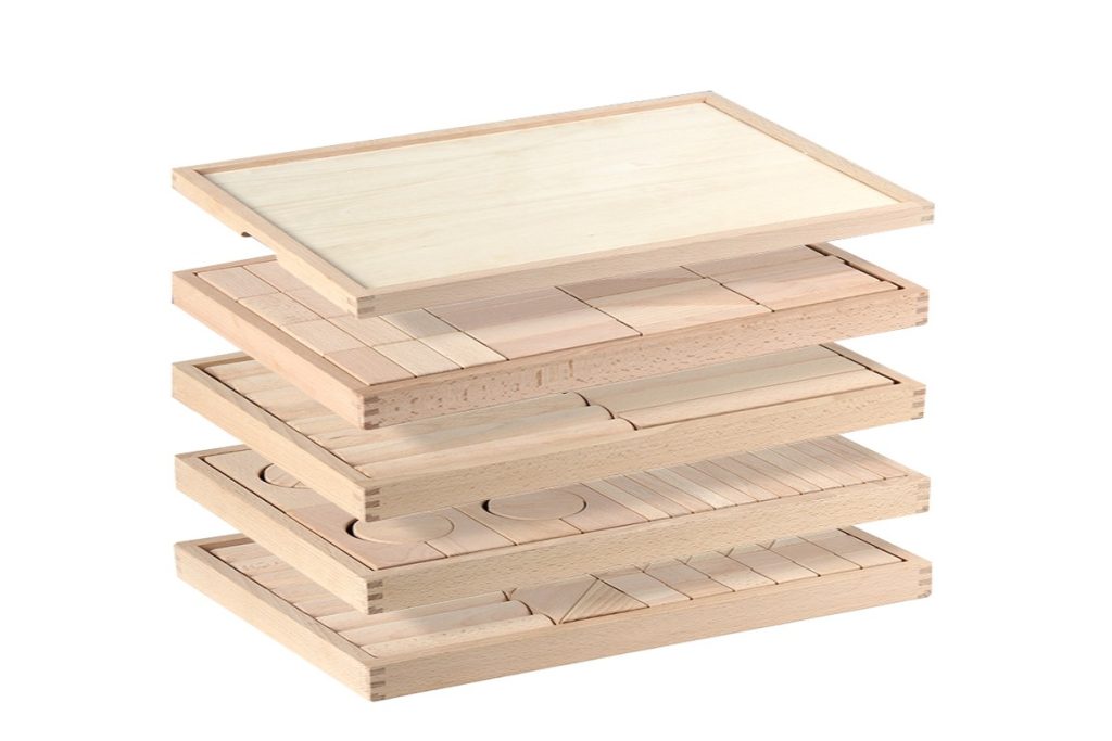182-Piece Natural Beechwood Architectural Unit Blocks Set
