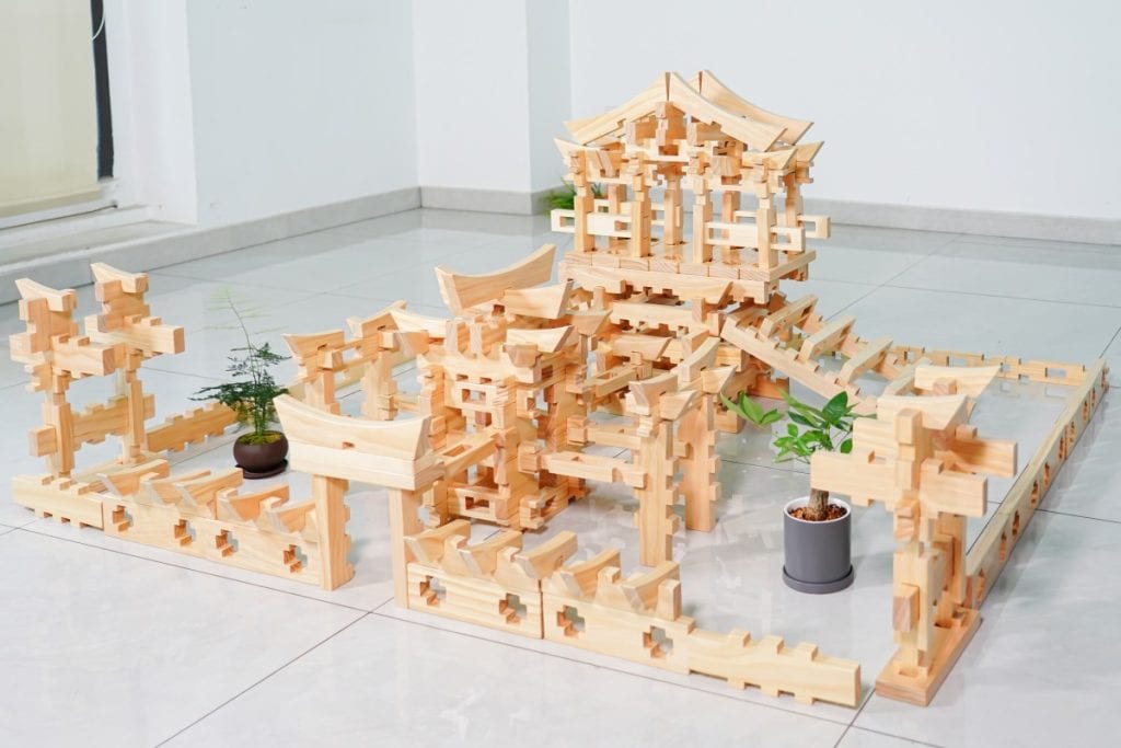 226-Piece Architecture Mortise & Tenon Building Set
