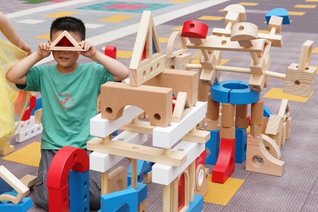 238-Piece Large Multisensory Wooden Building Blocks Set