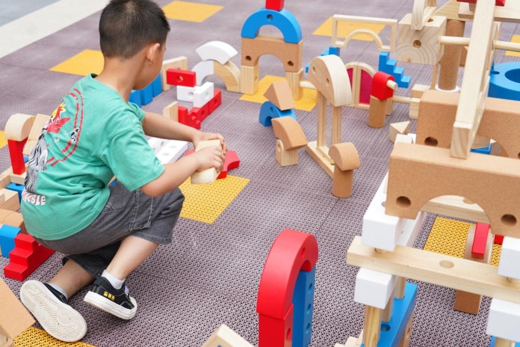 238-Piece Large Multisensory Wooden Building Blocks Set