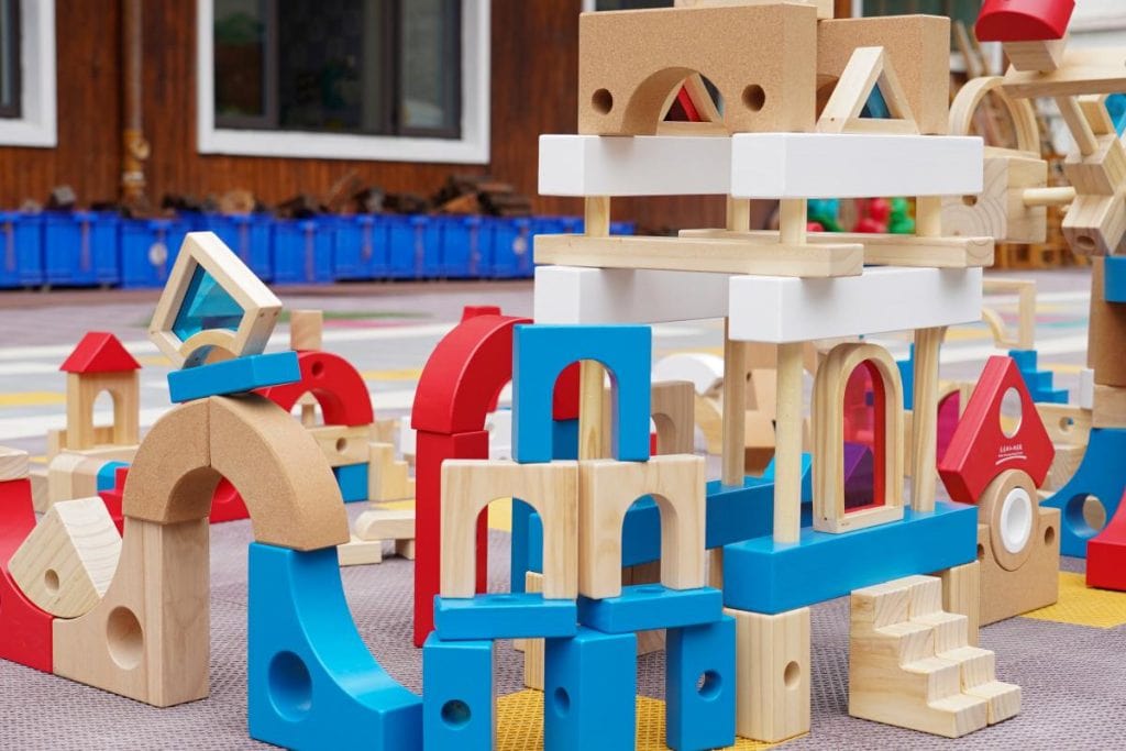 238-Piece Large Multisensory Wooden Building Blocks Set