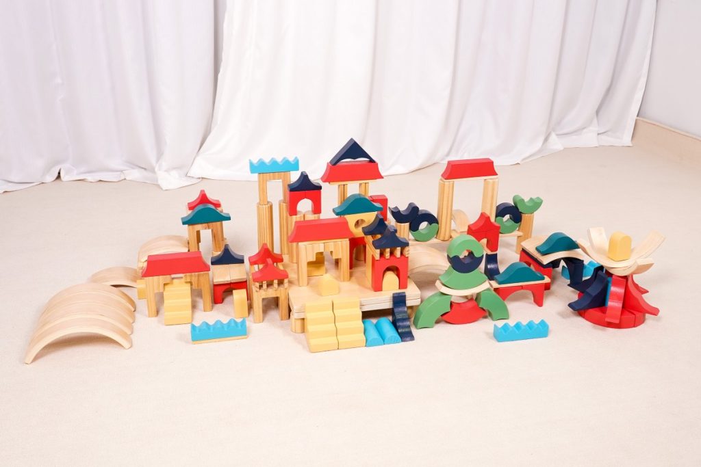 255-Piece Architecture Wooden Building Blocks Set