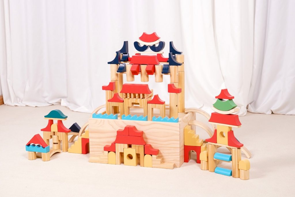 255-Piece Architecture Wooden Building Blocks Set