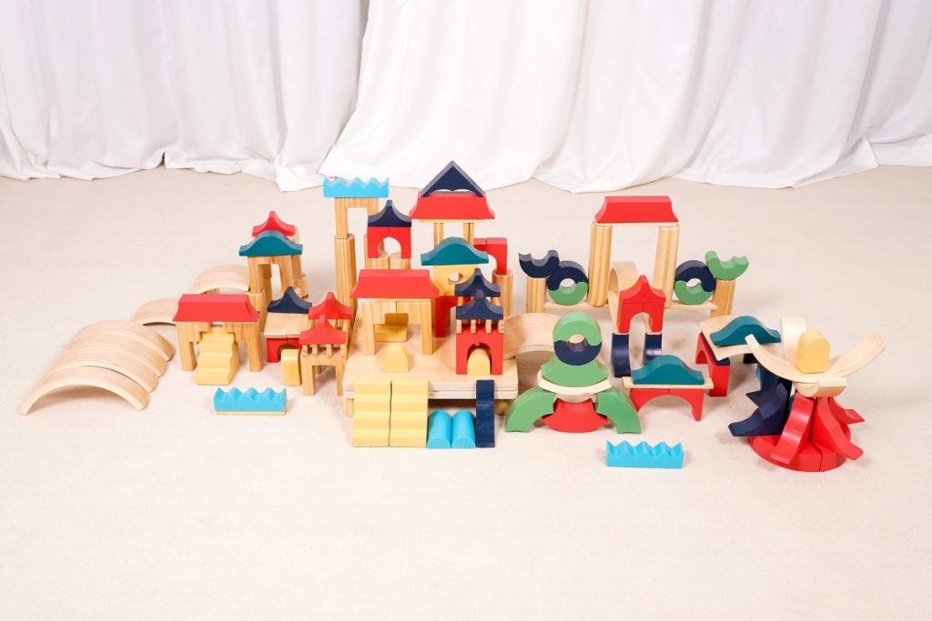 255-Piece Architecture Wooden Building Blocks Set
