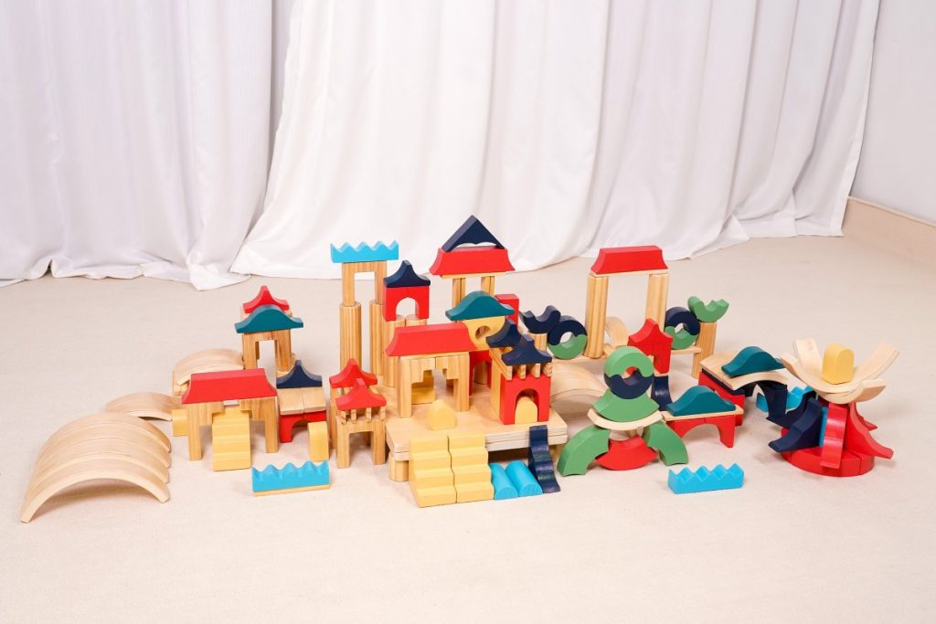 255-Piece Architecture Wooden Building Blocks Set