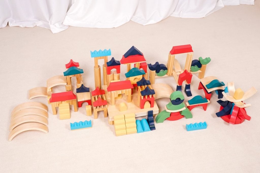 255-Piece Architecture Wooden Building Blocks Set
