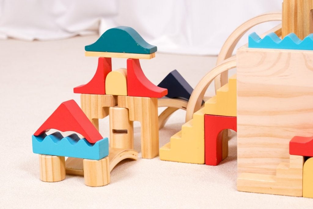 255-Piece Architecture Wooden Building Blocks Set