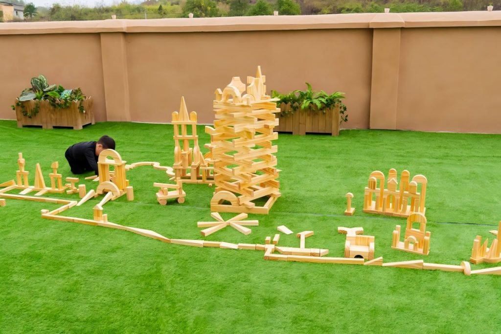 348-Piece Jumbo Wooden Unit Blocks Set