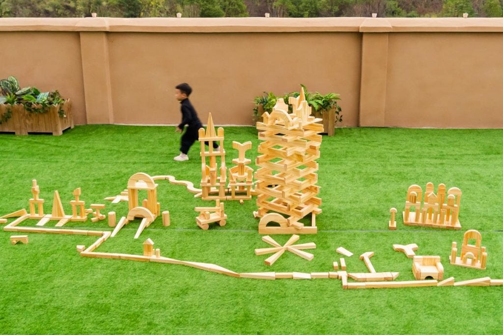 348-Piece Jumbo Wooden Unit Blocks Set