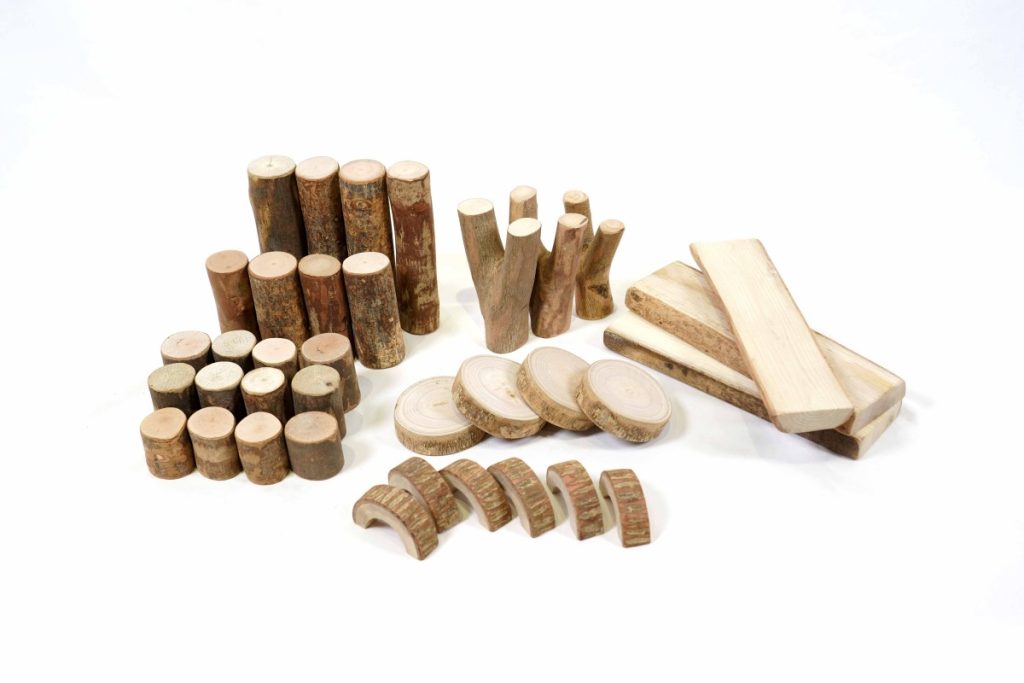 36-Piece Natural Branch & Arch Loose Parts Building Set