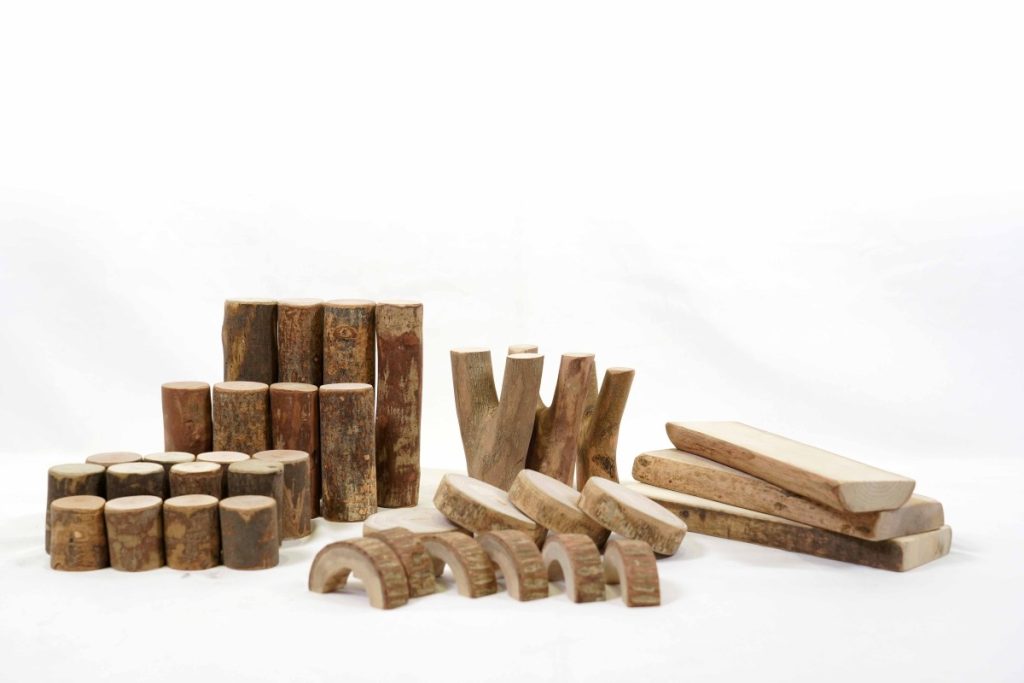 36-Piece Natural Branch & Arch Loose Parts Building Set