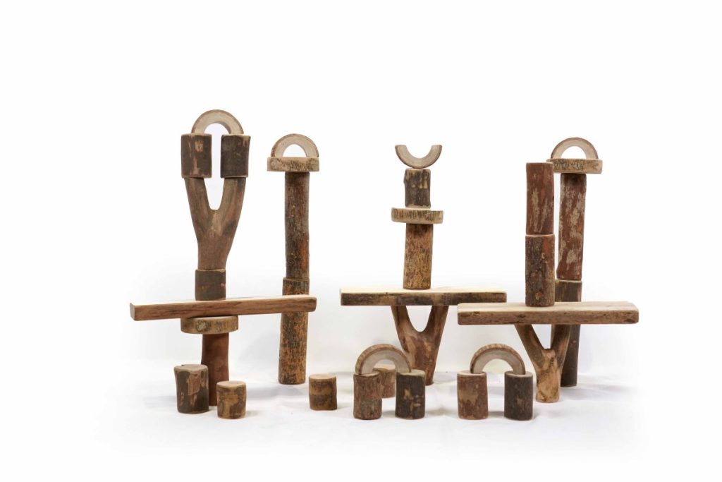 36-Piece Natural Branch & Arch Loose Parts Building Set