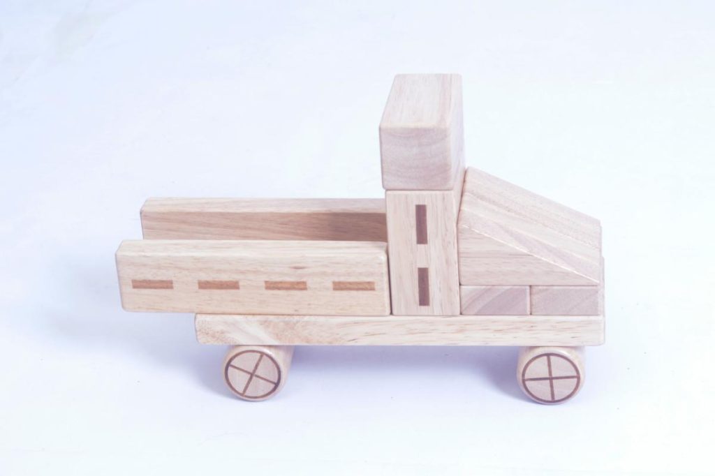 398-Piece Preschool Architectural & Railway Wooden Building Blocks Set