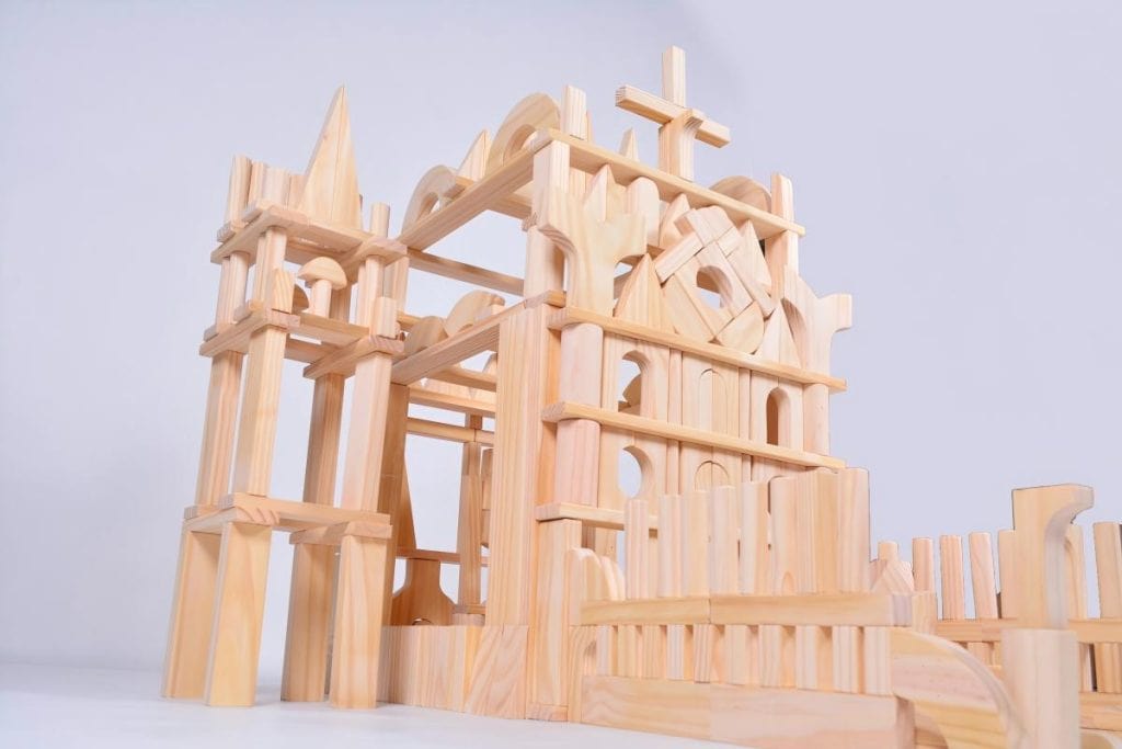 528-Piece Large New Zealand Pine Unit Blocks Set