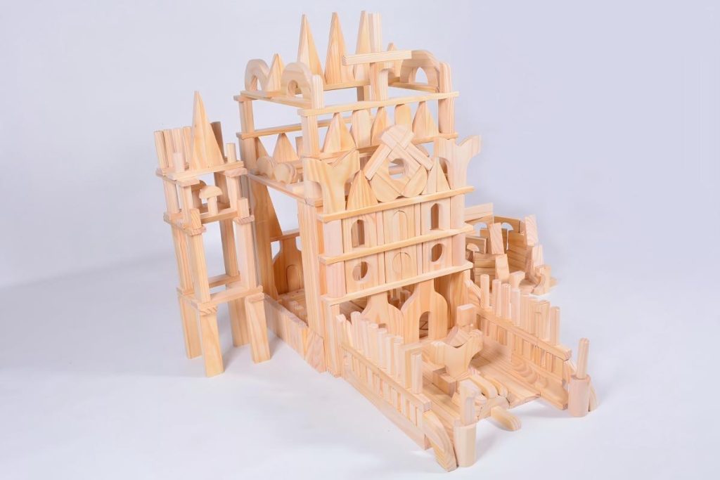 528-Piece Large New Zealand Pine Unit Blocks Set